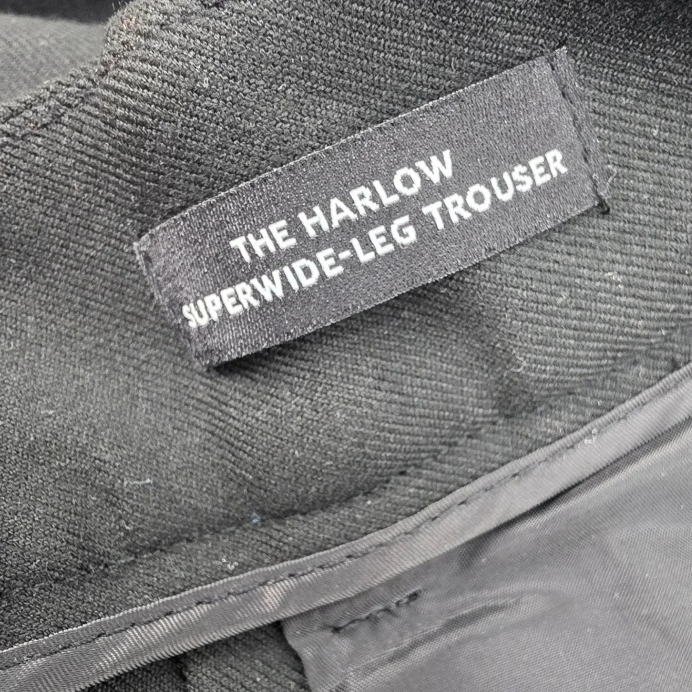 MADEWELL THE HARLOW SUPERWIDE LEG TROUSER PANTS WOMENS SIZE 4 TALL BLACK PLEATED - Picture 13 of 16